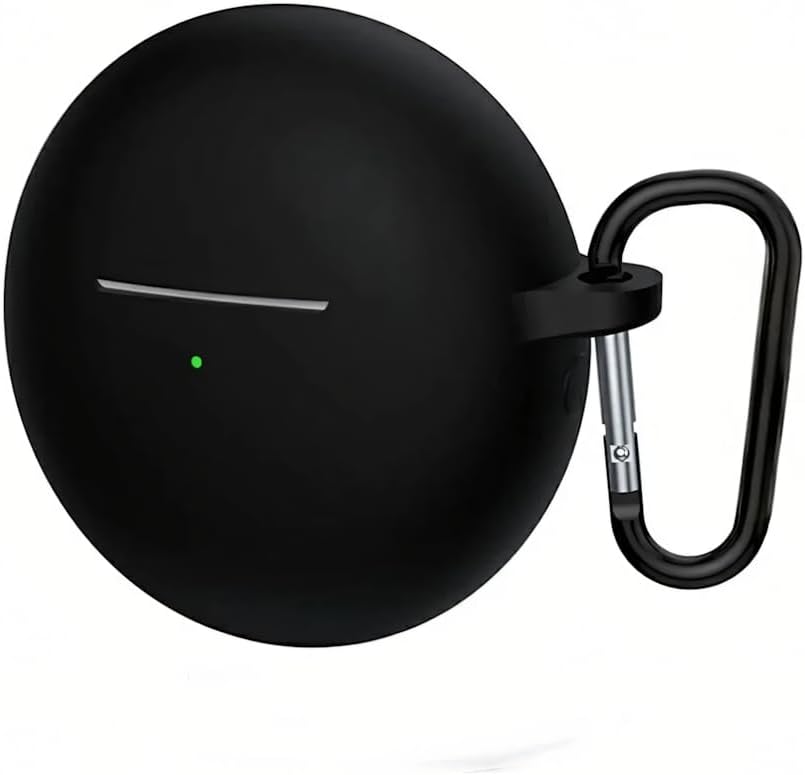 Huawei FreeBuds 7İ İle Uyumlu Yüksek Kalite Çizilmeye Dayanıklı Koruyucu Yumuşak Silikon Kulaklık Kılıfı Kancalı FB-7i (Siyah)