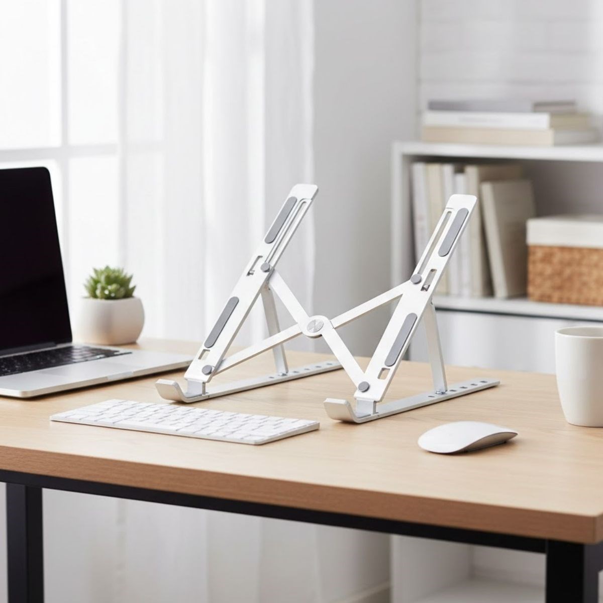 Plastik Katlanır Tablet Standı – Ayarlanabilir Açılı, Taşınabilir Masaüstü Telefon ve Tablet Tutucu Stand