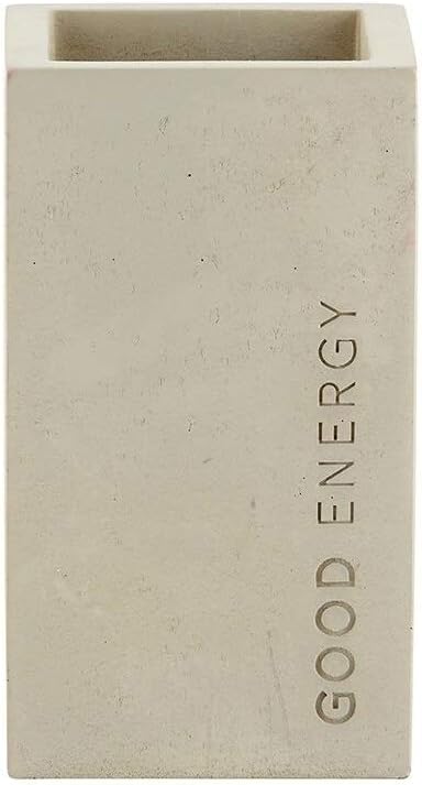 G2765 Good Energy Minimalist Beton Çimento Kalemlik | İskandinav Tarzı | 6,5 cm G x 11,2 cm Y