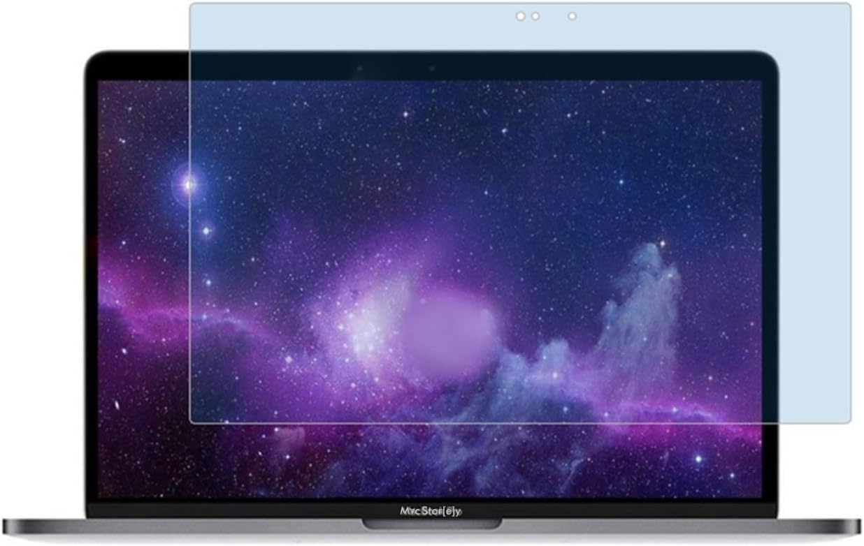 MacBook Air 13 inç Uyumlu Şeffaf Anti BlueRay Ekran Koruyucu Mavi Mor Işık Filtreli Göz Konforu Net Görüntü A1369 A1466 Şeffaf