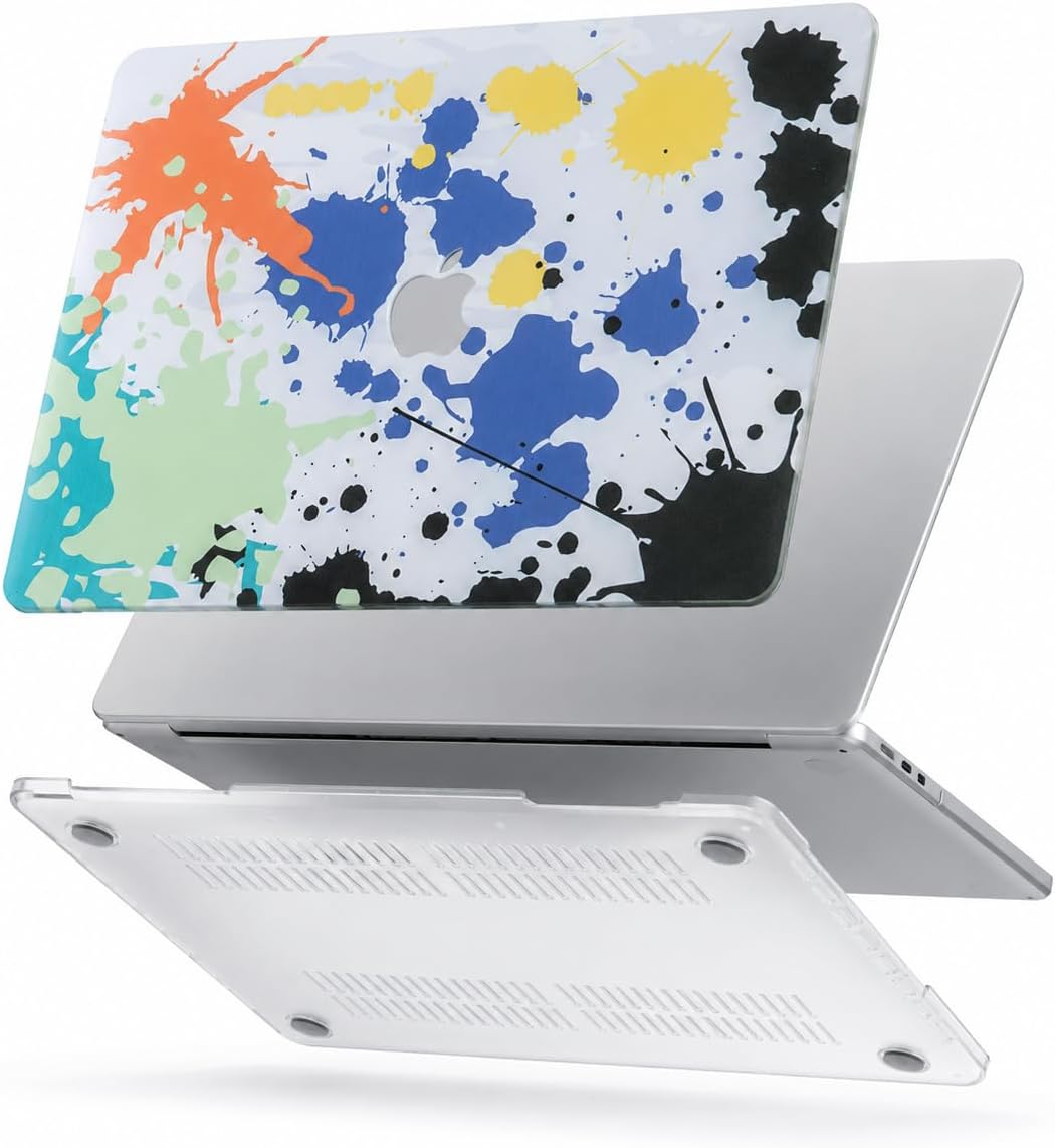 MacBook Air 13 inç Kılıf Uyumlu A1466 A1369 İnce Hafif Sert Kapak Renkli Desen Darbe Çizilme Koruma Hard Case Karışık