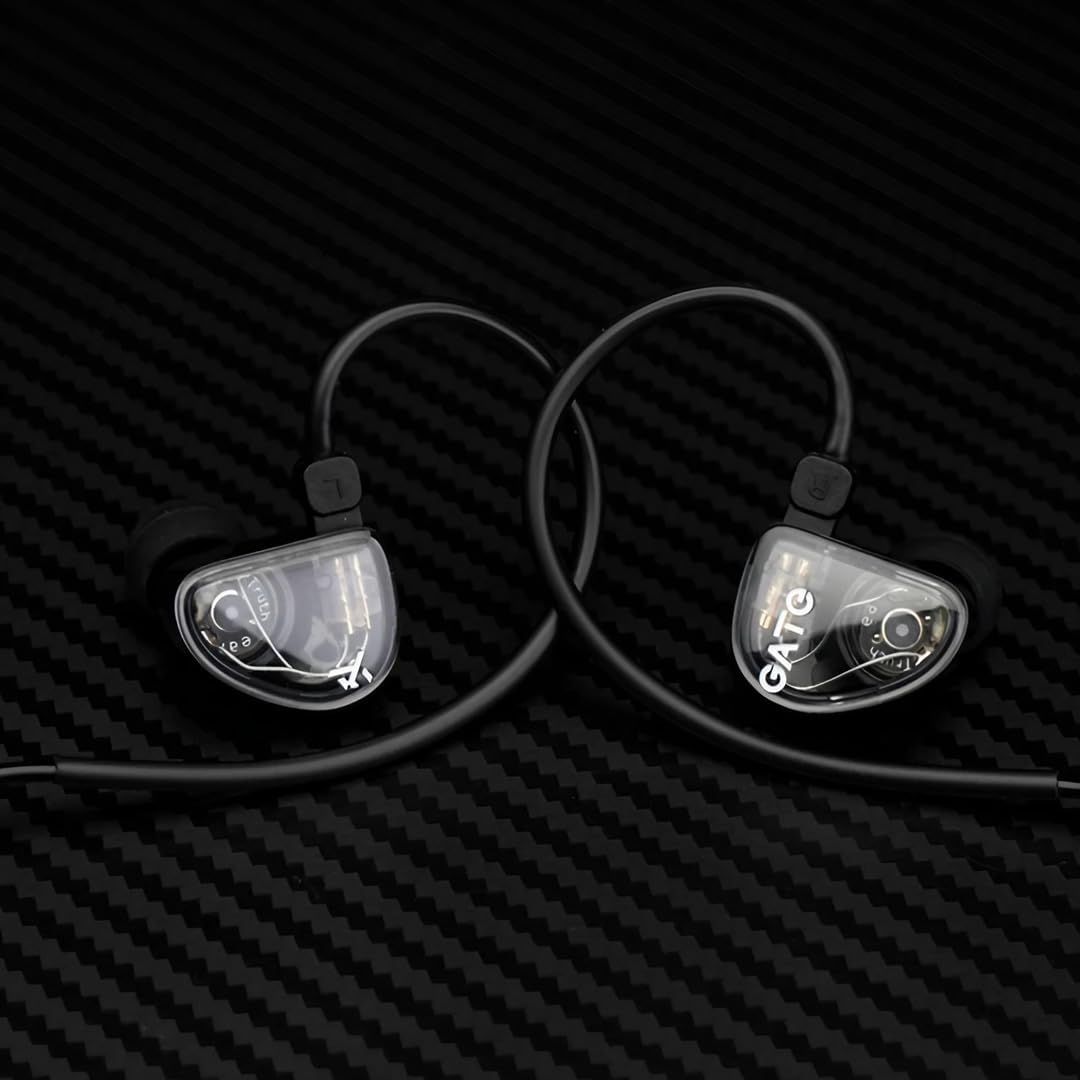 Gate In-ear Monitor w/Mic | Siyah | Sahne, Stüdyo veya Odyofil için Kulak içi/In-Ear Kablolu Monitör Kulaklık (Mikrofonlu versiyonu)
