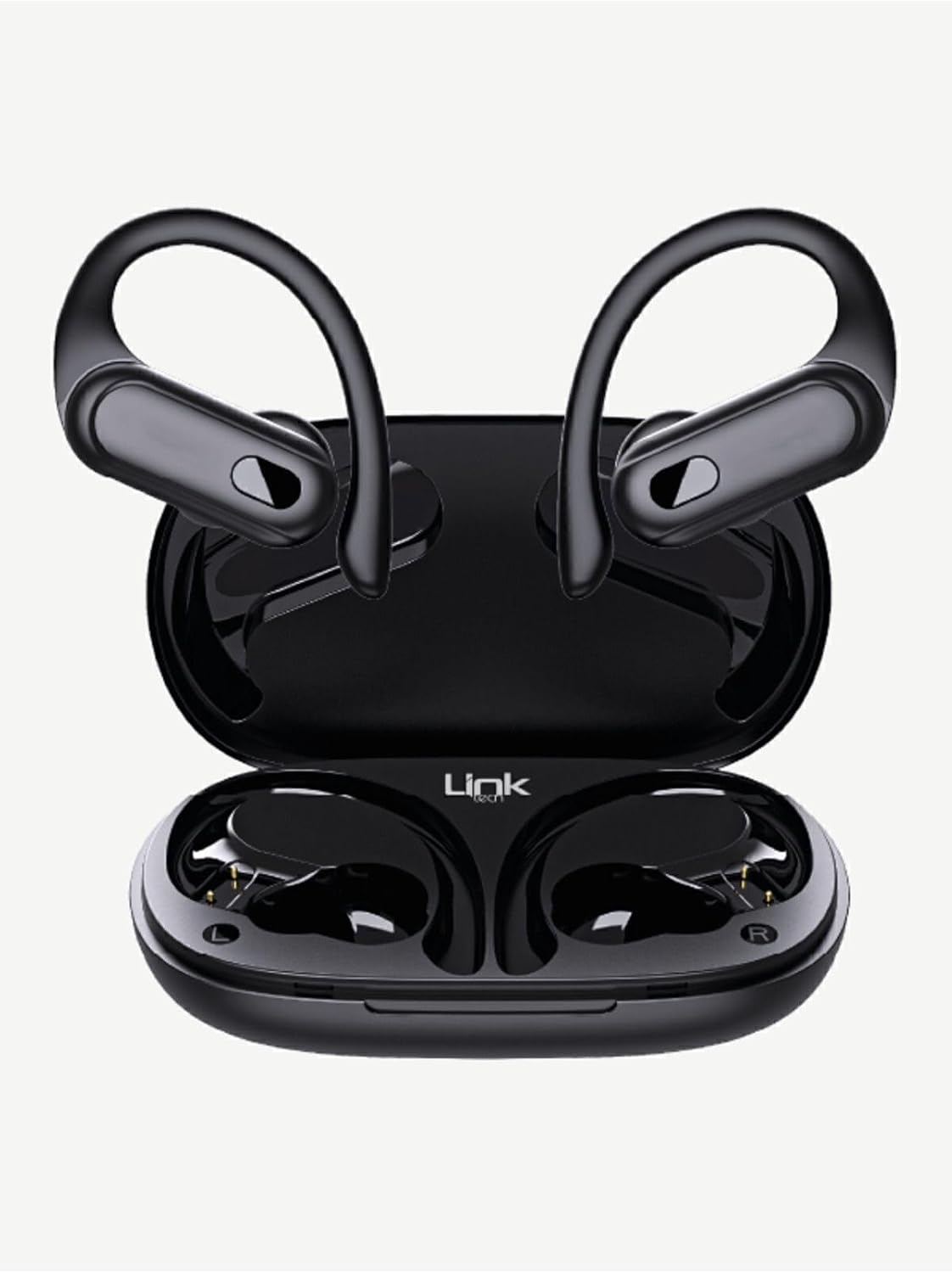 LinkTech S28 TWS Spor Kancalı Bluetooth Kulaklık Siyah