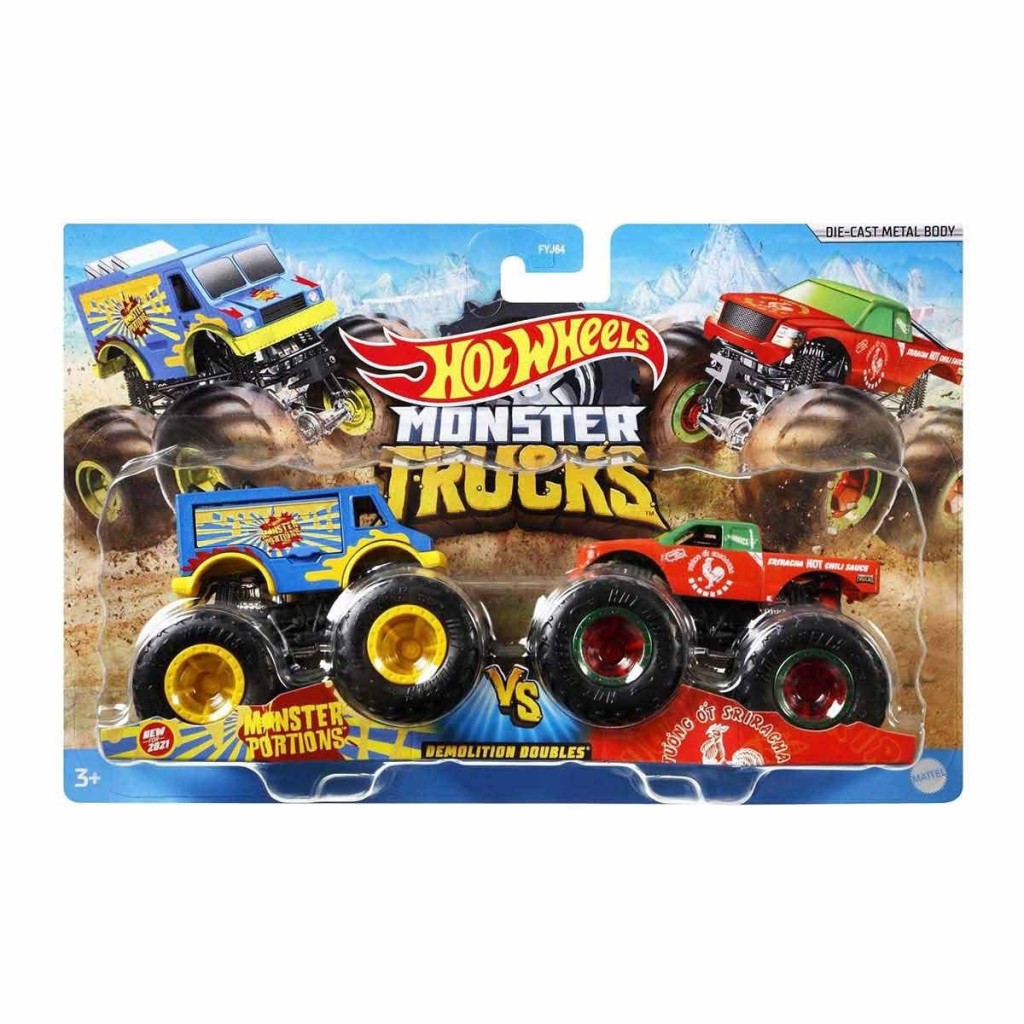 FYJ64 Monster Trucks Güçlü İkili 1:64 Arabalar