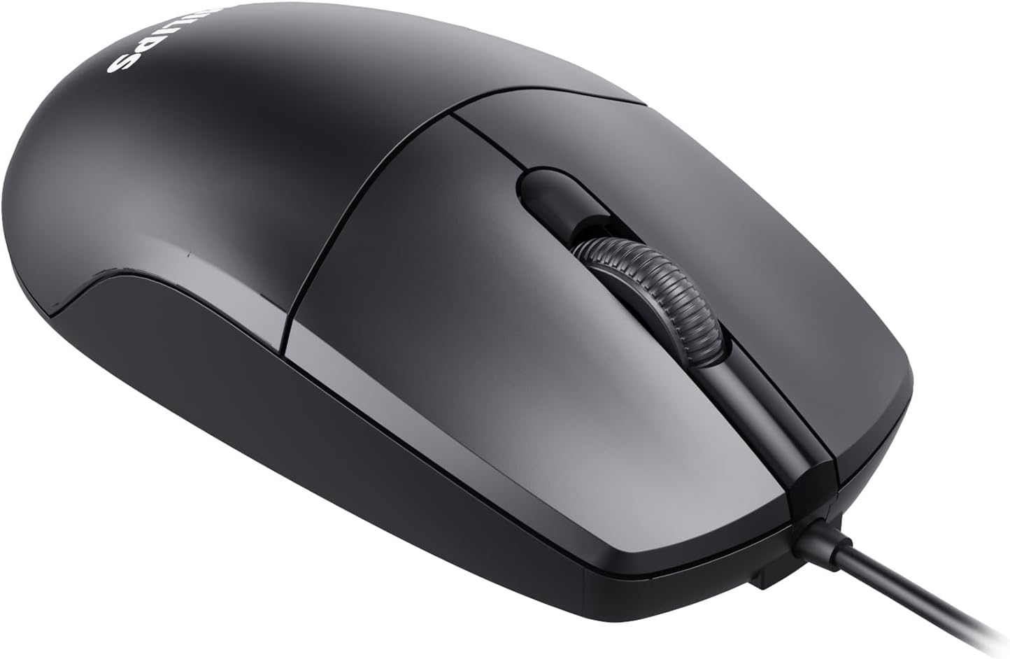 SPK7247 USB Kablolu Optik Mouse - 1.8 Metre Ekstra Uzun Kablo, 1200 DPI Hassasiyet, Ergonomik Ofis ve Ev Tasarımı, Tak-Çalıştır, Siyah