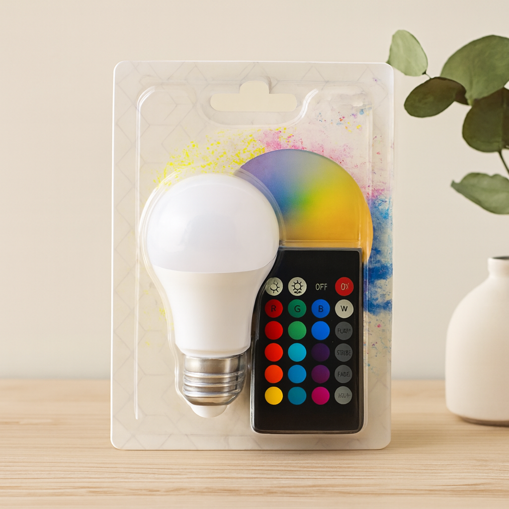 LED Ampul E27 9W RGB Kumandalı 800 lm 6500K