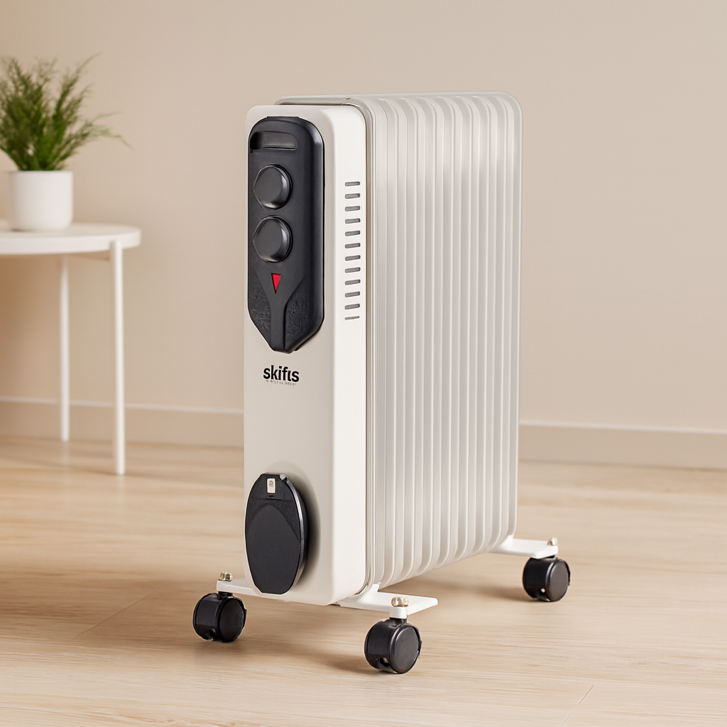 Yağlı Radyatör 9 Dilimli Elektrikli Isıtıcı Ayarlanabilir Termostat