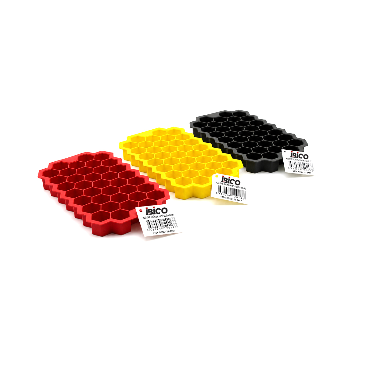 38 bölmeli silikon-plastik buzluk