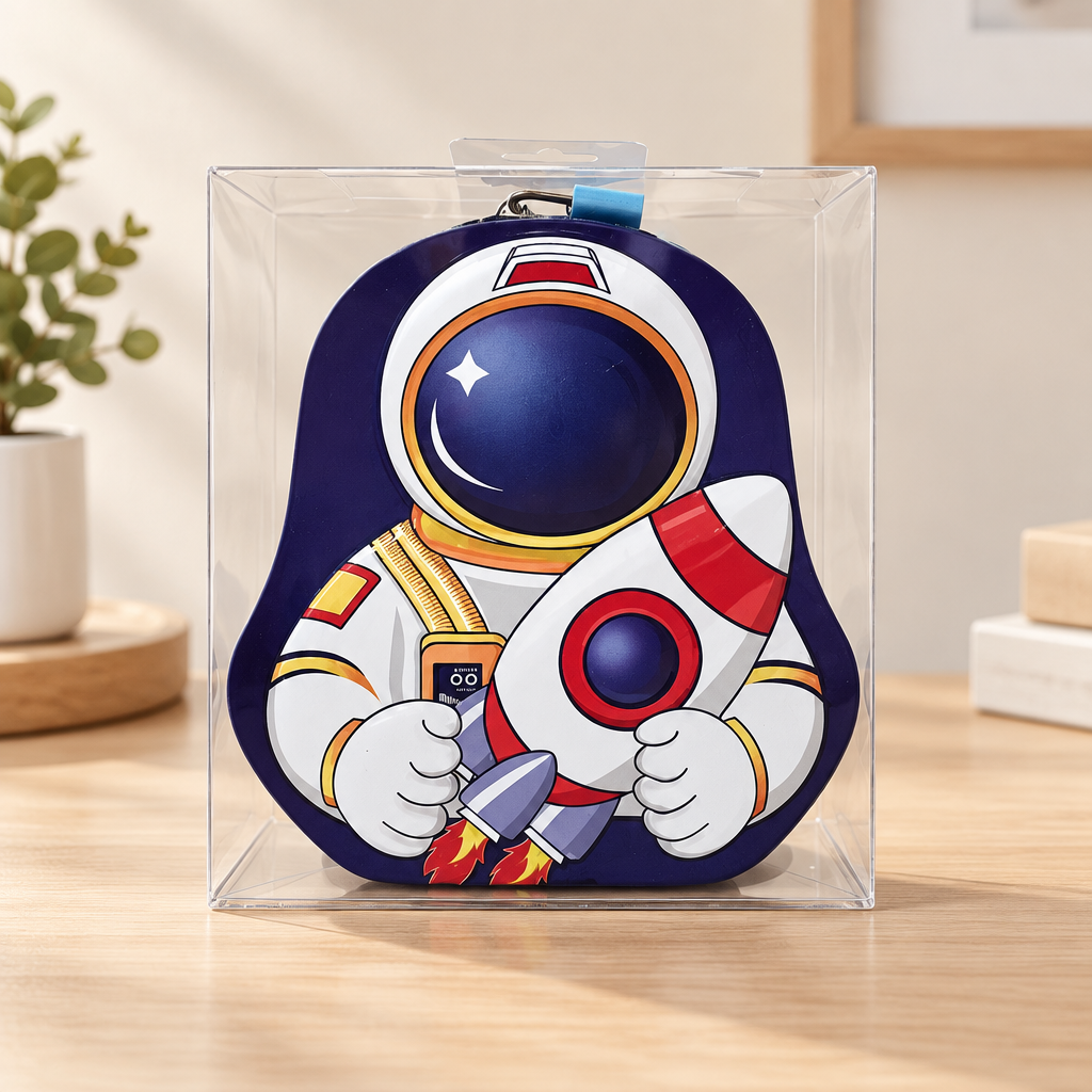 Kulplu Metal Astronot Kumbara