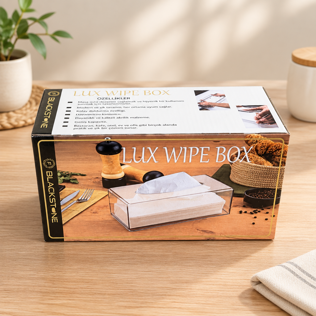 Lux Wipe Box Peçetelik