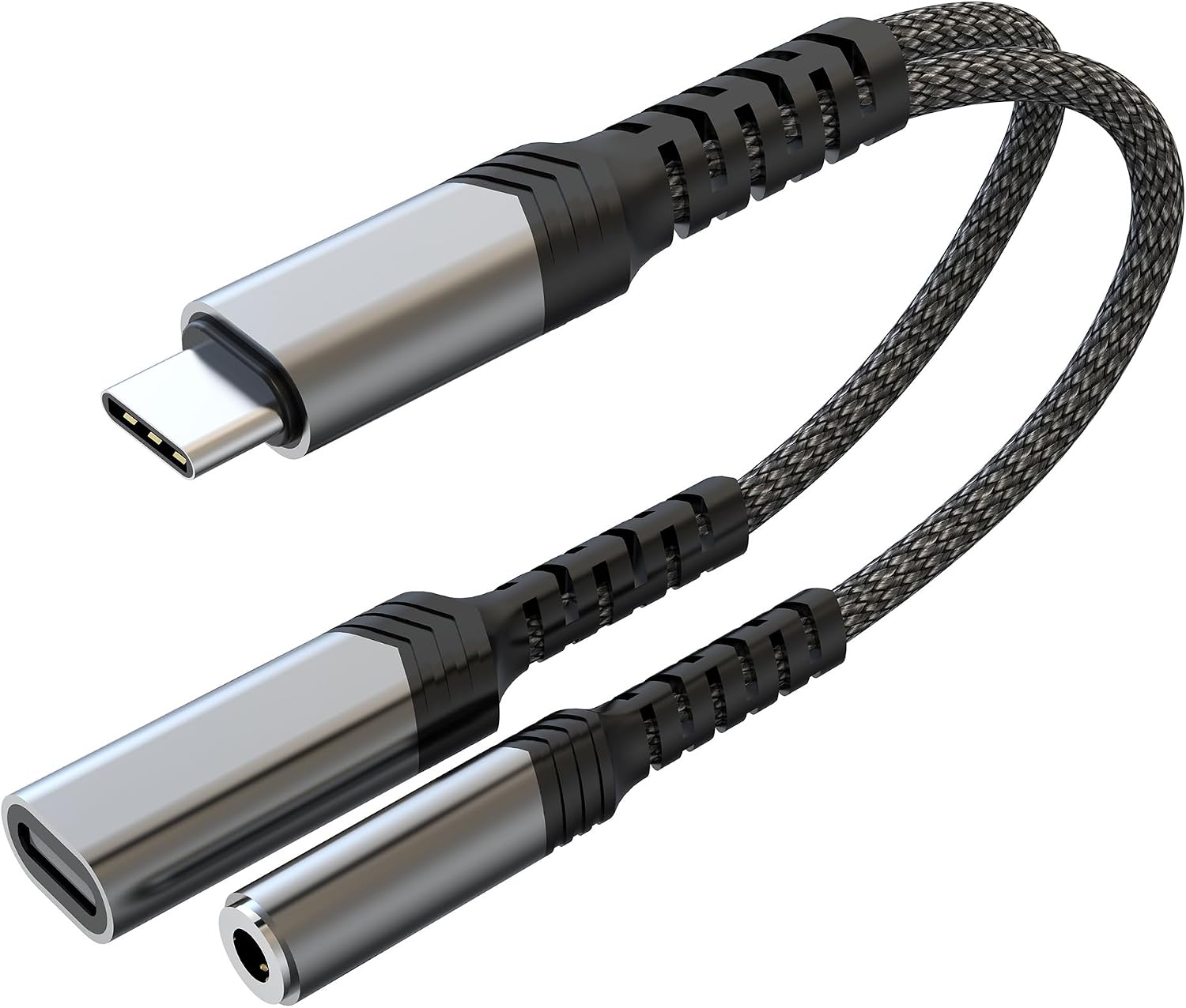 AWINLI USB C - 3,5 mm Kulaklık ve Şarj Aleti Adaptörü, 2'si 1 Arada Aux - USB C Ses Jakı ve PD Hızlı Şarj Adaptörü, iPhone 16 15 Pro Max, Galaxy S24 S23 S22, Piksel, iPad Pro için uygundur