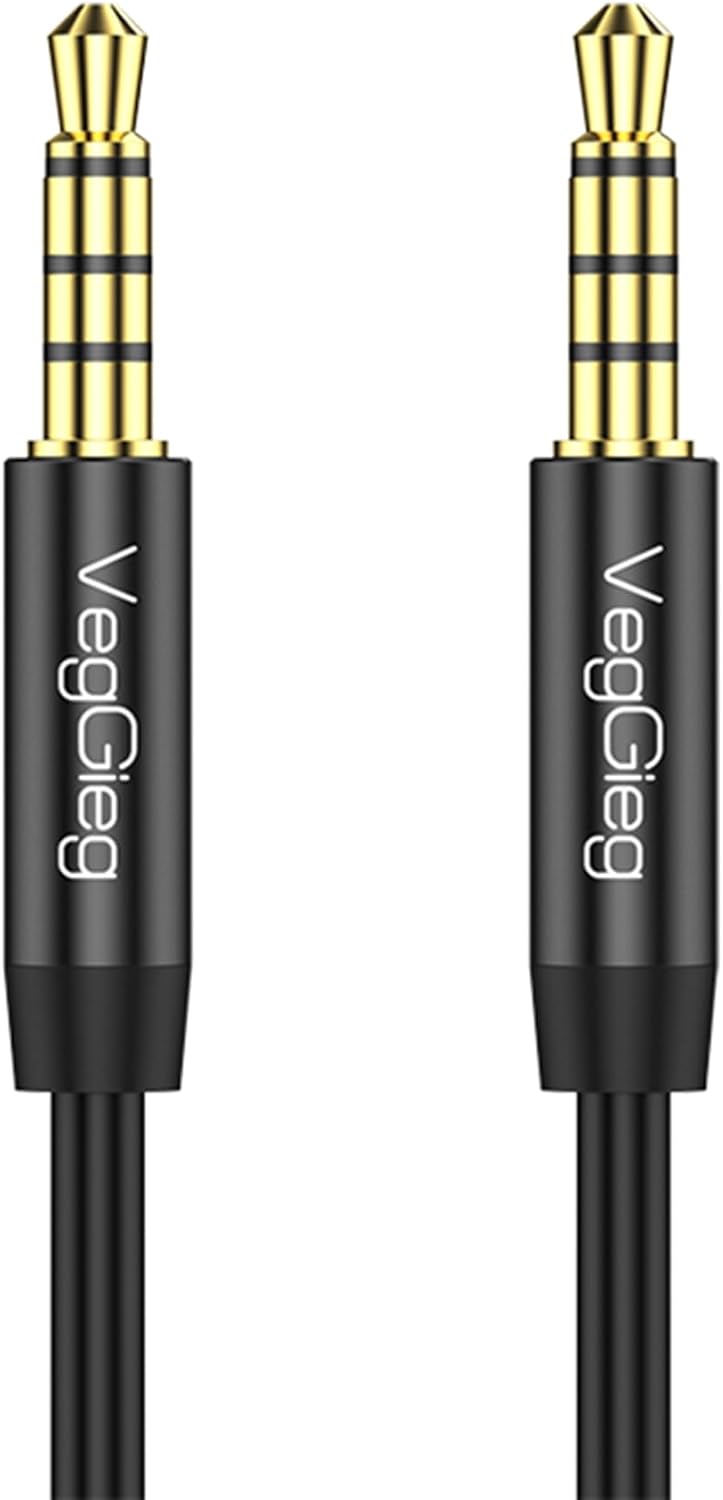 3.5mm Jack TRRS Hi-Fi AUX Mikrofon ve Ses Kablosu 5 Metre