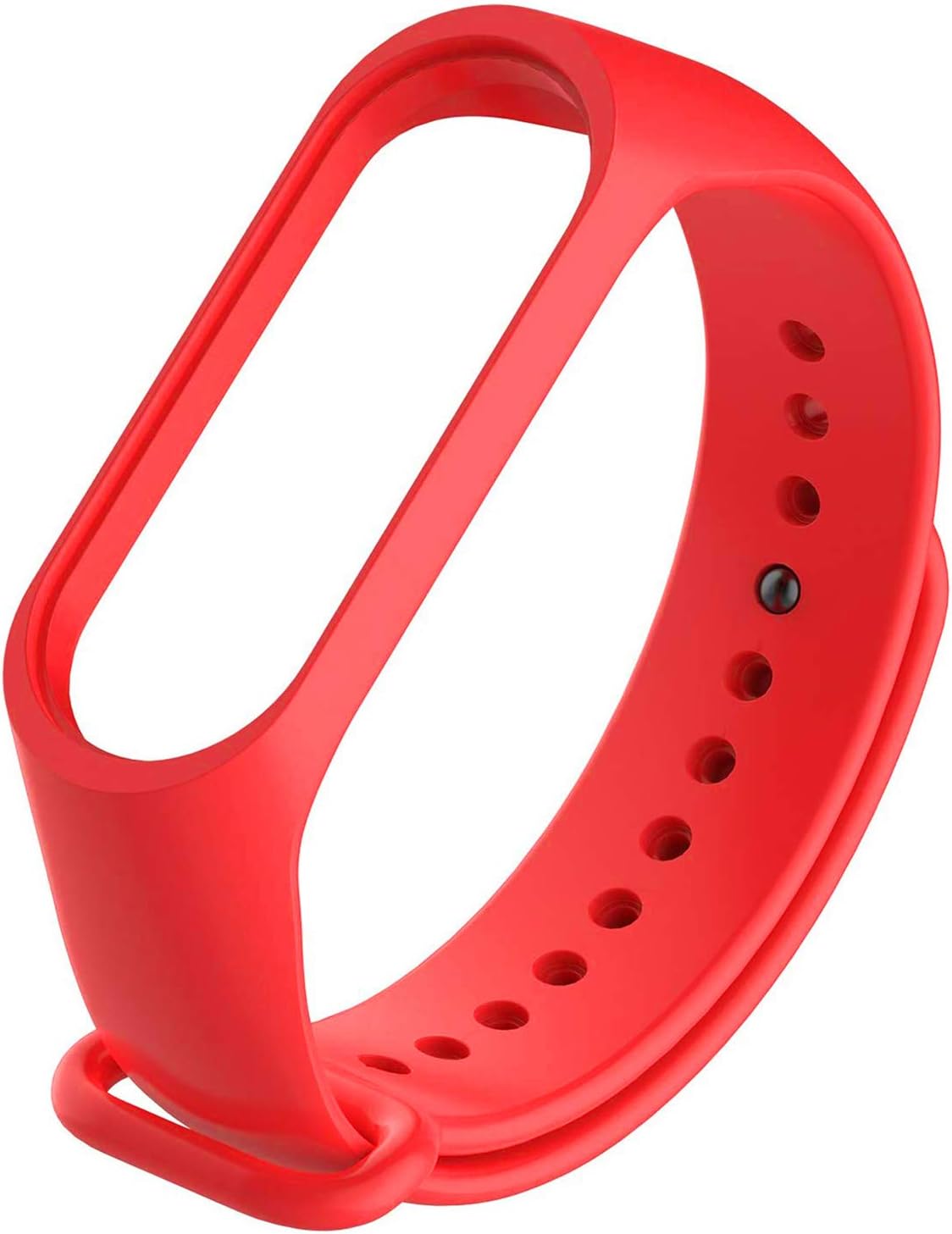 Xiaomi Mi Band 5 için Silikon Kordon Kırmızı [Mi Band 5 ile Uyumlu Kordon - Kırmızı]