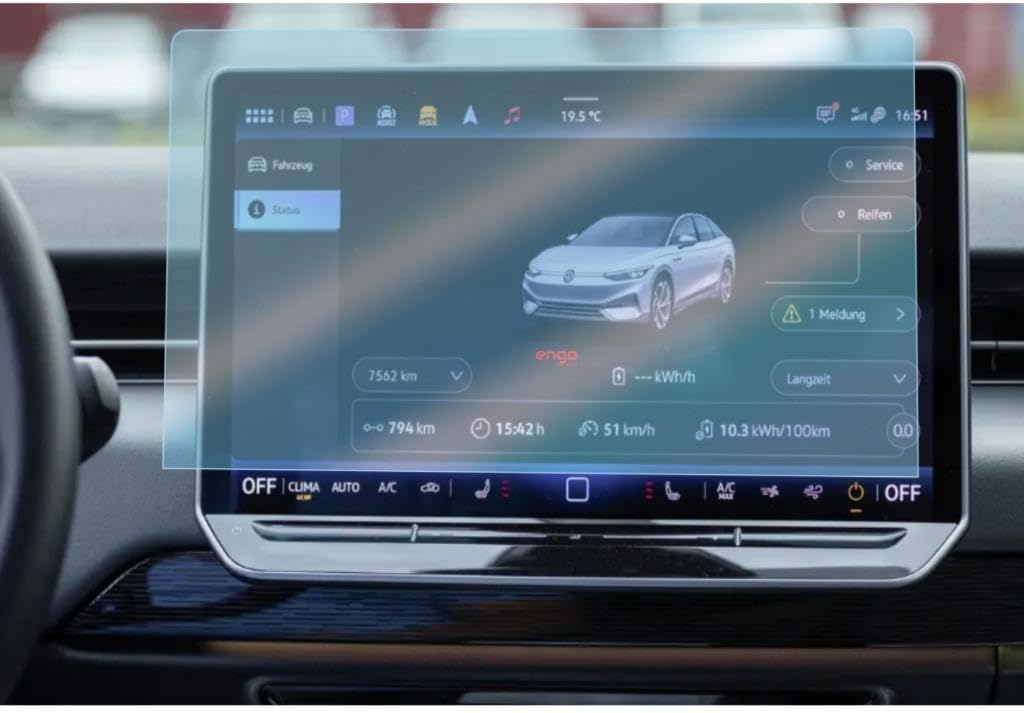 Volkswagen ID.4 12.9 İnç İle Uyumlu Ekran Koruyucu Multimedya Nano