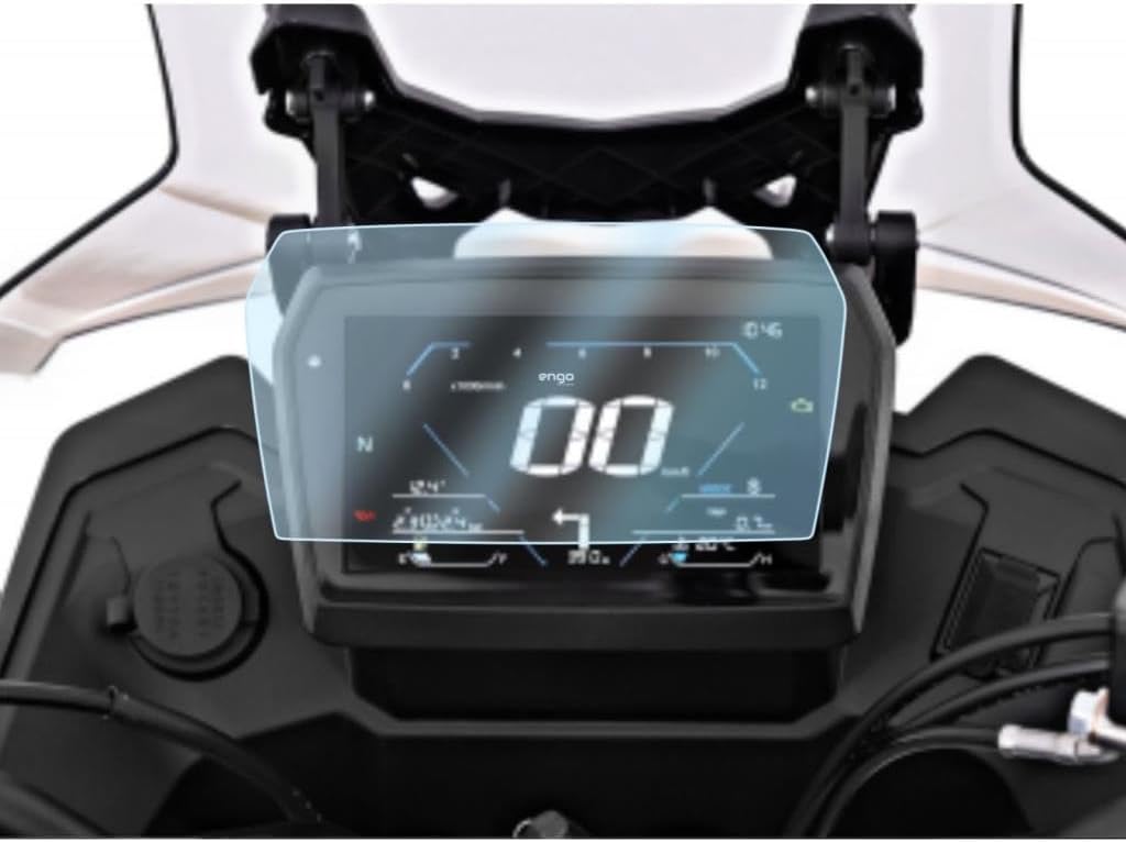 Voge Ds900X İle Uyumlu Motosiklet Ekran Koruyucu 7 İnç Tft Dijital Gösterge Paneli İçin 9h Kırılmaz Esnek Nano Cam Koruma