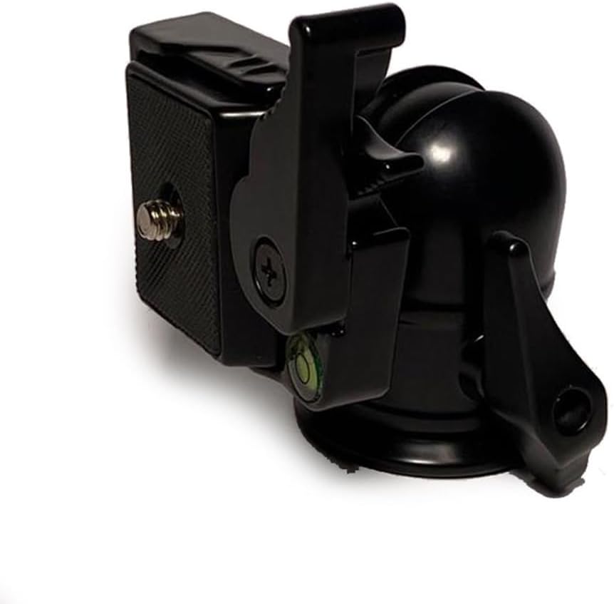 KH-8666 Metal Tripod Kafası, 245 g, 360° Pan, –90°/+90° Tilt, Quick-Release, Su Terazili, 2 kg Taşıma (1/4'' Üst Vida, 3/8'' Alt Diş)