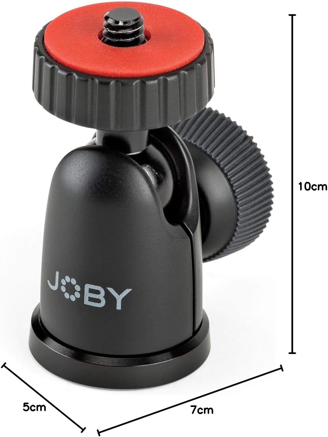 JB01512-BWW BallHead 1K kompakt küre başlık (daha büyük kompakt kameralar ve CSC-/aynasız kameralar için uygundur, 1 kg'a kadar taşıma kapasitesi), siyah/kömür