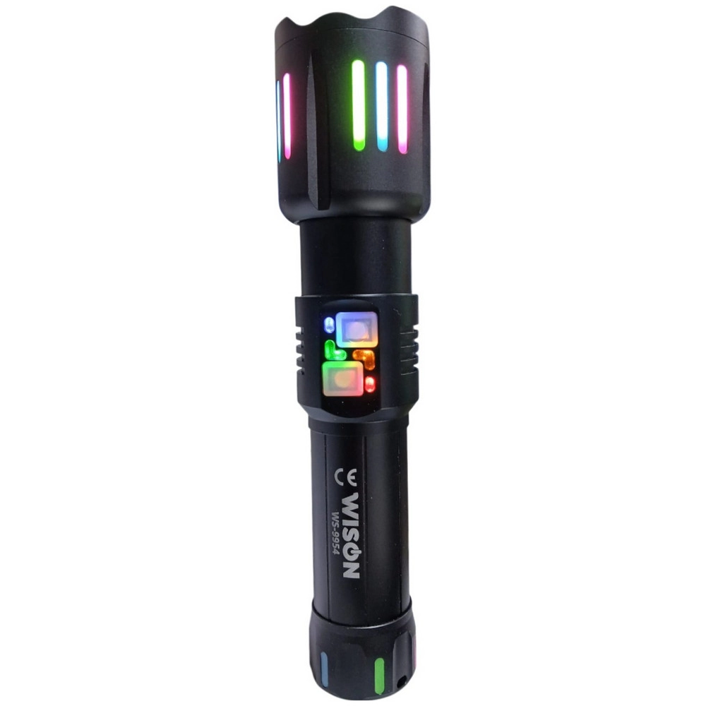 WS-9954 25W Zoomlu Yeşil Lazerli Metal Şarjlı El Feneri
