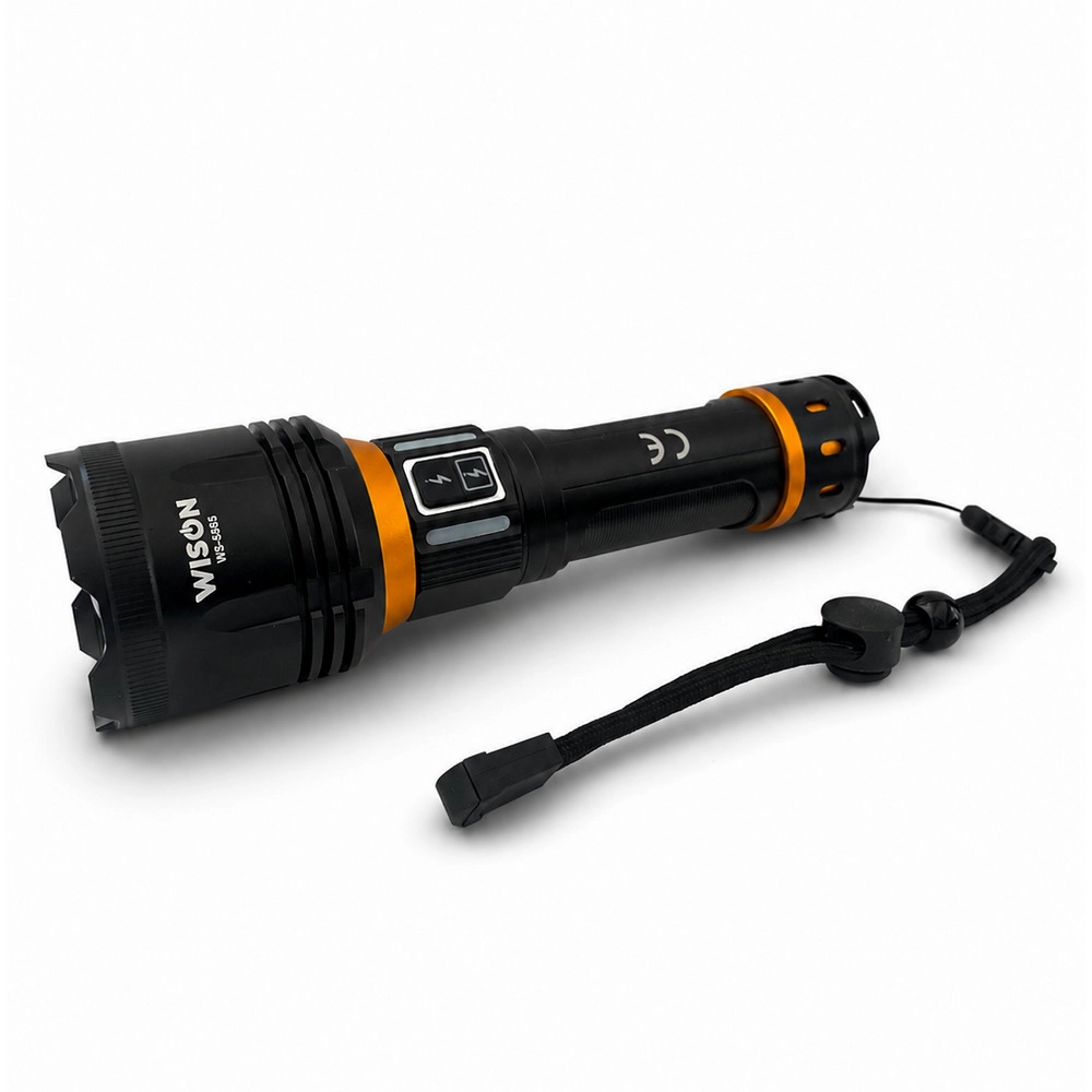 WS-6565 25Watt 2300 Lümen USB Type-C Şarjlı El Feneri