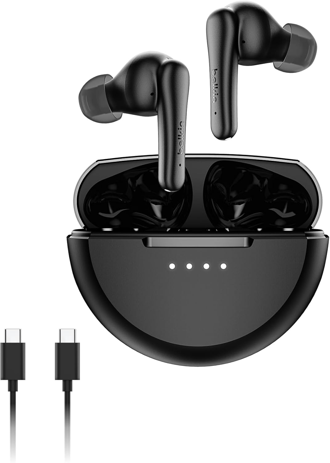 SoundForm Rhythm ANC Gerçek Kablosuz Kulak İçi Kulaklık, Dahili Mikrofonlu, USB-C Hızlı Şarj, 28 Saat Pil Ömrü, IPX5 Suya Dayanıklılık, iPhone, Galaxy, Pixel vb. için Bluetooth Kulaklık, Siyah