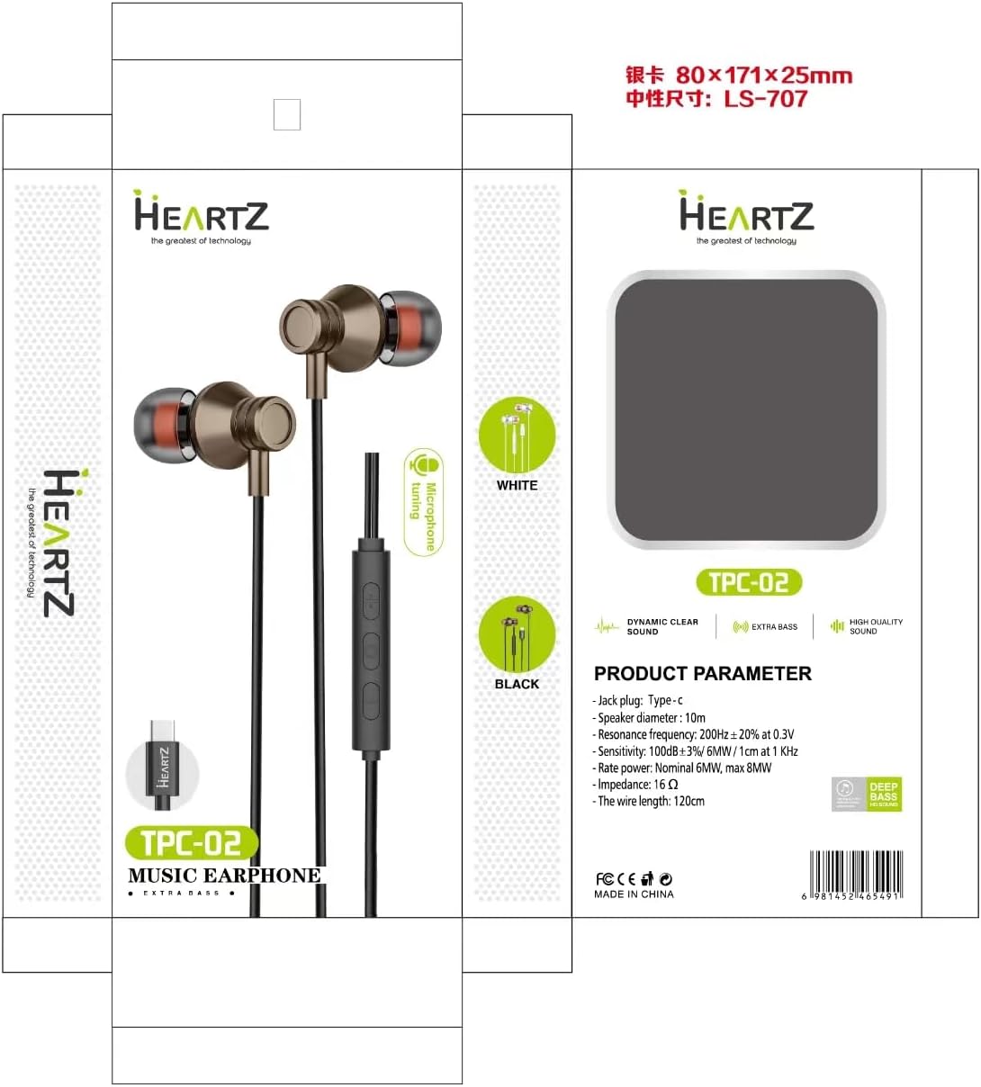 TYPE C KULAKLIK, TYPE C ÇIKIŞI OLAN TÜM MODELLERİ DESTEKLER MODEL SEÇMEZ BASS TİZ HD SES KALİTESİ TPC-02 (BEYAZ)