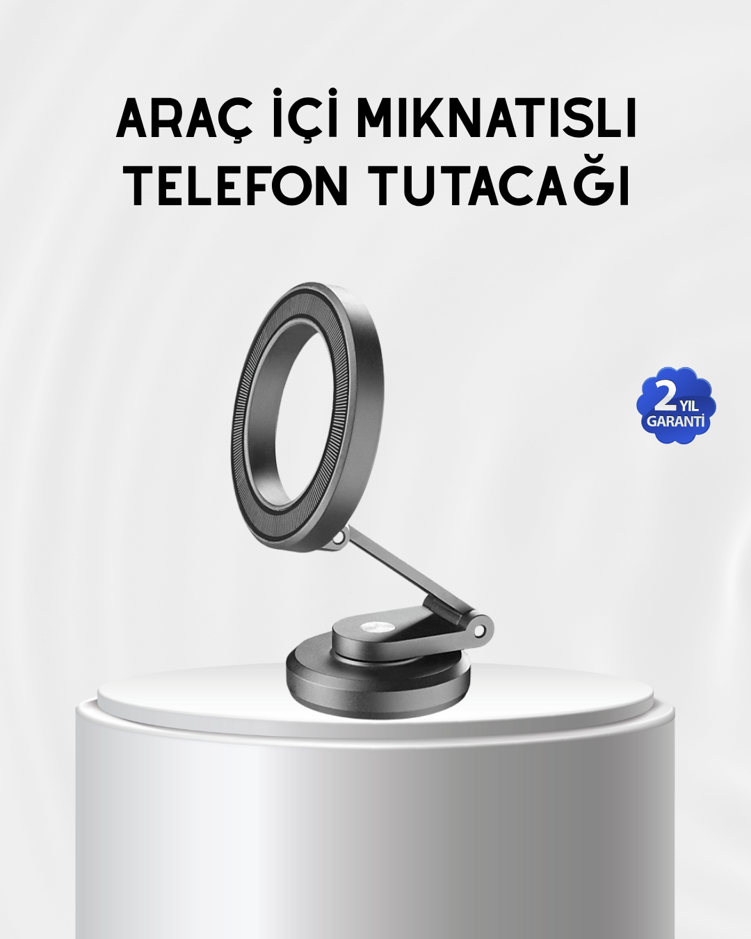 Manyetik Katlanabilir Araç Telefon Tutucu – MagSafe Uyumlu, 360° Ayarlanabilir, Güçlü Mıknatıs