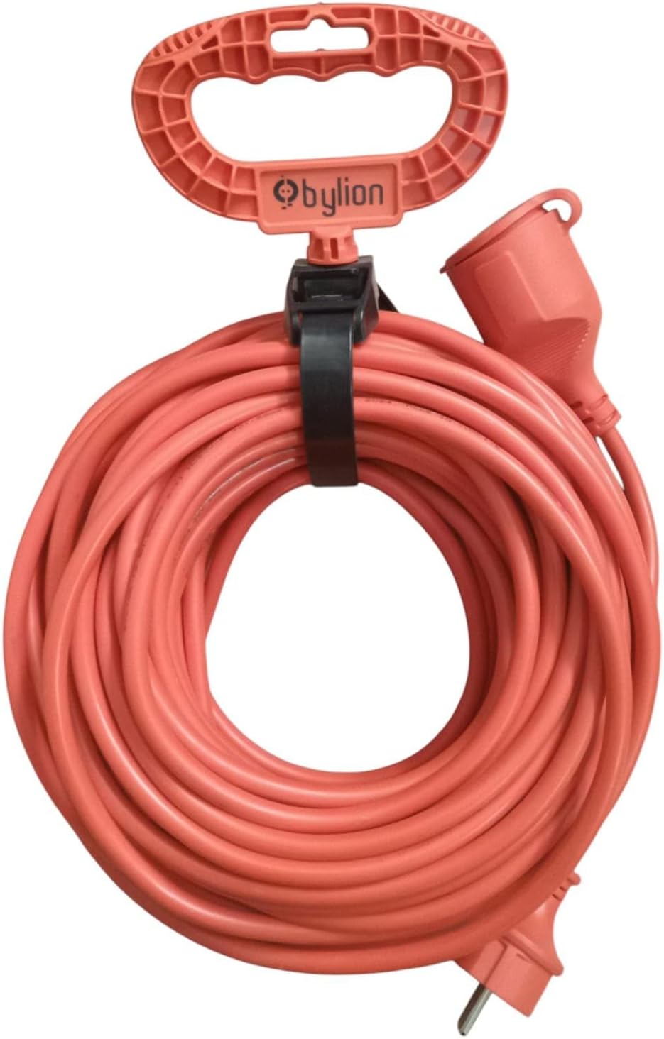 Seyyar Uzatma Kablosu - 3x1.5mm² Kalın Kablo Kesiti, IP44 Su ve Toz Korumalı Bylion Dış Mekan Uzatma Kablosu, Yüksek Görünürlüklü Turuncu (10m / 20m Seçenekli) (20 Metre)