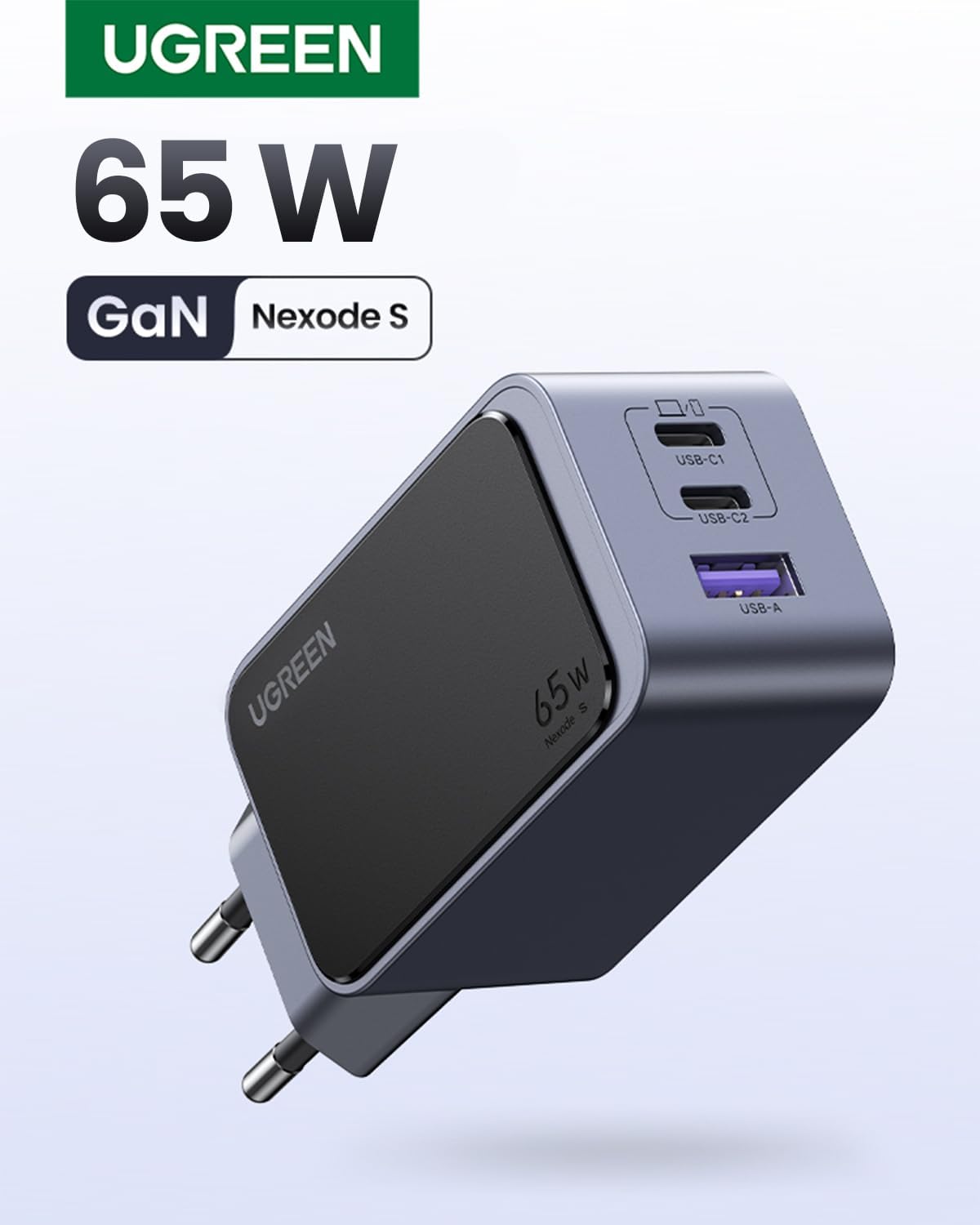 Nexode Air 65W 3-Port GaN Fast Charger EU Hızlı Şarj Adaptörü