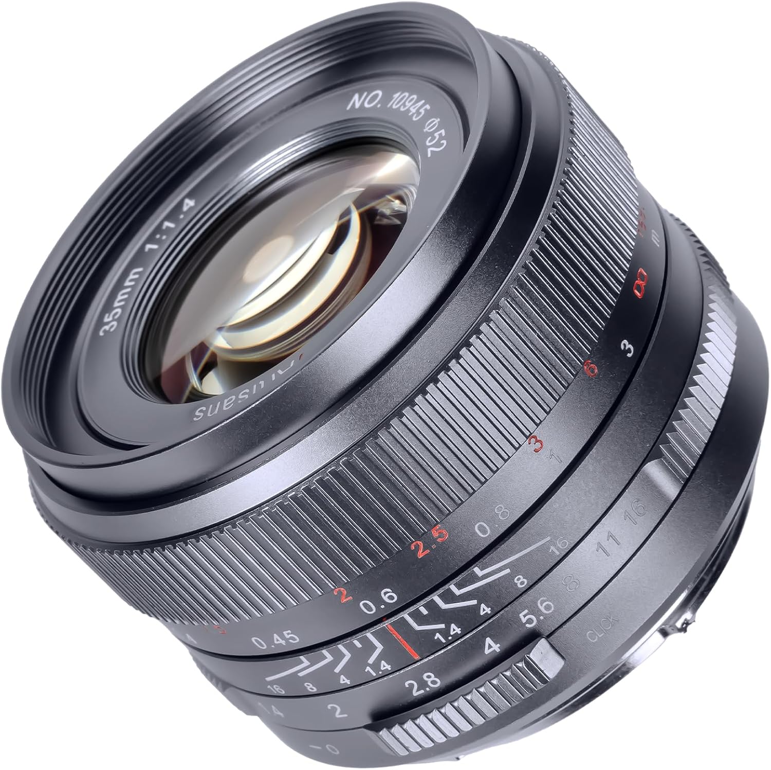35 mm F1.4 Mark Ⅲ Tam Çerçeve Manuel Odaklama Prime Lens Büyük Diyafram Sony E Mount Kameralarla Uyumlu A6500 A6300 A6100 A6000 A5100 A5000 A9 NEX3/3N/5/5T/5R/6/7 (Titanyum Gri)