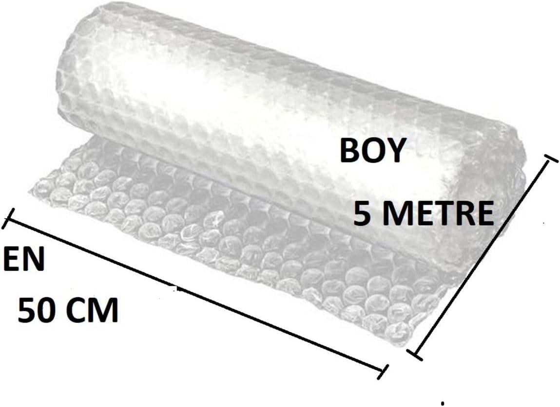 Balonlu Naylon 50cm X 5mt (EN: 50 CM, BOY: 5MT.) Üç Katlı Eşya Koruma Ambalajı, Pat Pat
