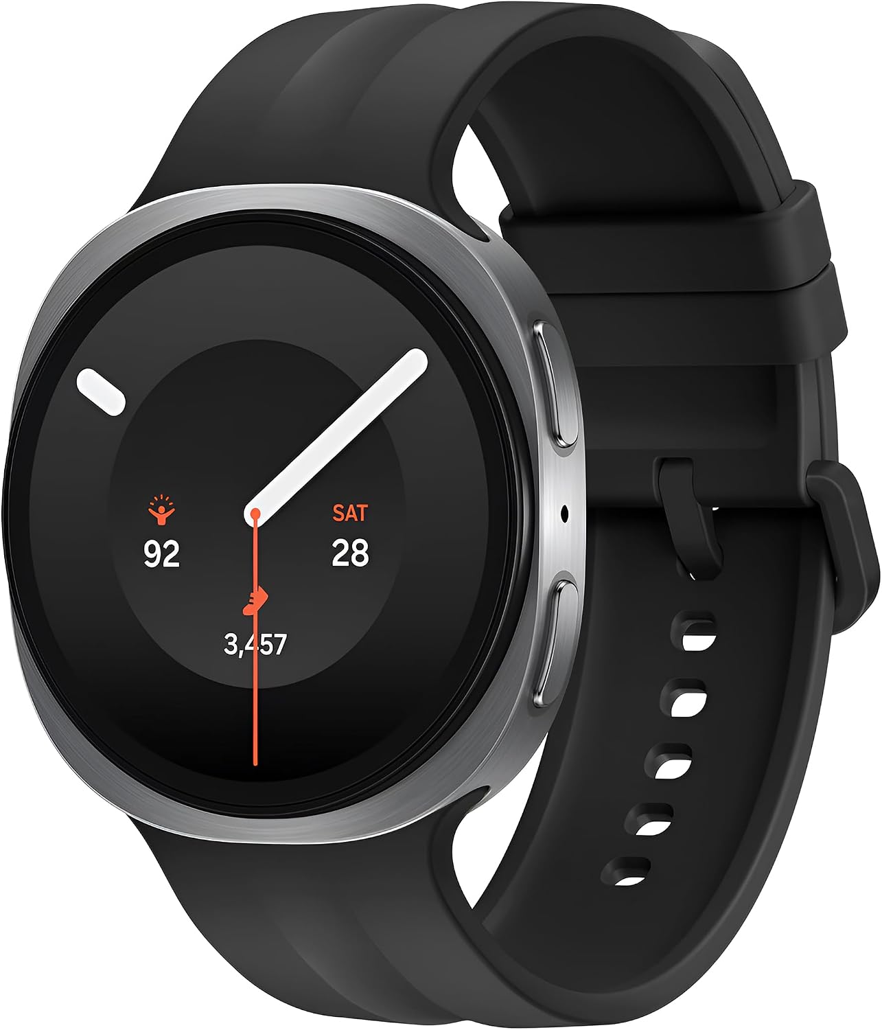 Samsung Galaxy Watch 9/8 (40mm/44mm) ve Watch 8 Classic (46mm) ile Uyumlu Hafif ve Yumuşak Oluklu Tasarım Spor Silikon Kordon