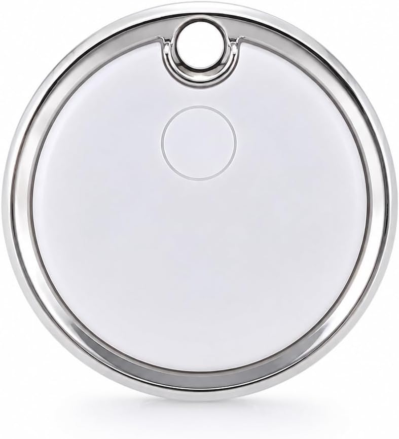 Denshi Smart Finder F35 Apple Bul Uyumlu Takip Cihazı, Anahtar ve Valiz Bulucu, Çanta Takibi, Değiştirilebilir Pil (beyaz)