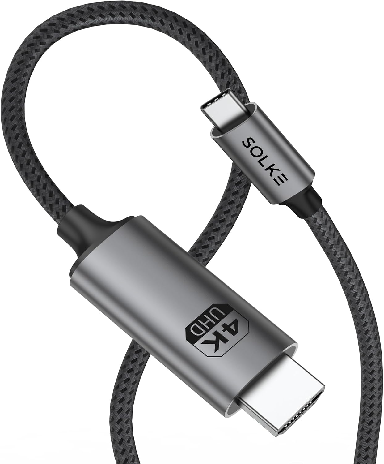 USB-C to HDMI Kablo, 2 Metre, 4K60Hz, 18Gbps, Type-C to HDMI Görüntü Kablosu, Thunderbolt 5/4/3 Uyumlu