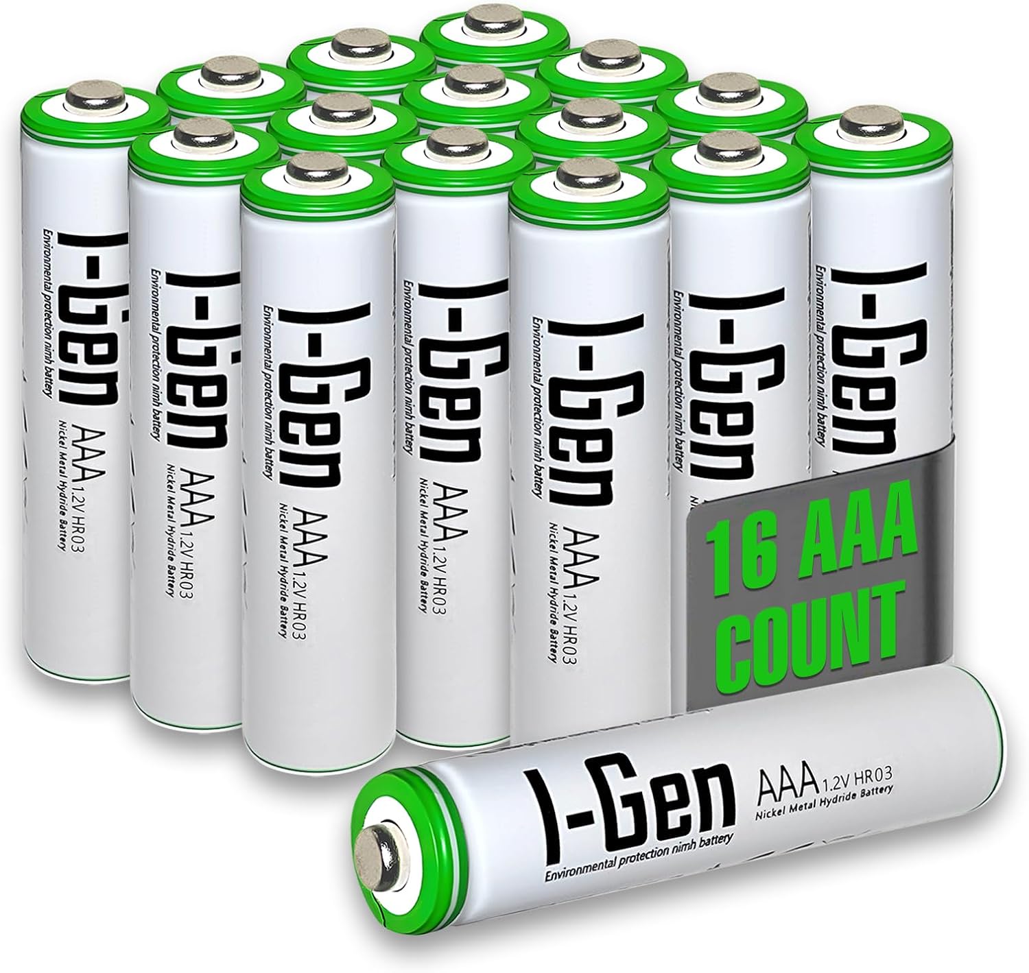 B136 16 Adet AAA 900 mAh Şarj Edilebilir İnce Kalem Pil 1.2V Ni-MH Şarjlı Pil