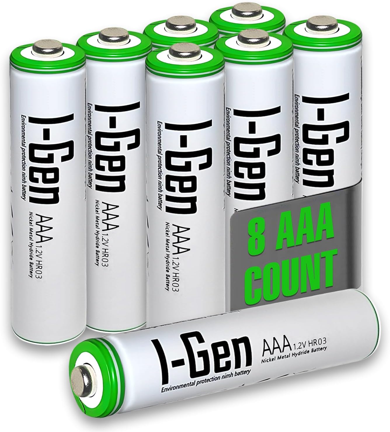 B109 8 Adet AAA 900 Mah Şarj Edilebilir İnce Kalem Pil 1.2V Ni-MH Şarjlı Pil