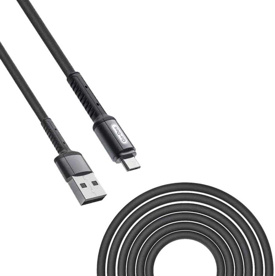 Go Des GD-UC559 USB Micro Örgülü Kablo Hızlı Şarj Destekli 3 Metre