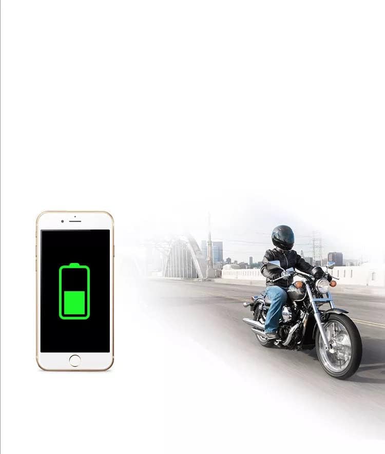 USB Çıkışlı Sigortalı Motosiklet Gidon USB Şarj Aleti, 2V Motosiklet Bisiklete binme CD-3109 USB Koruma Tıpalı Motosiklet USB Şarj Cihazı Siyah
