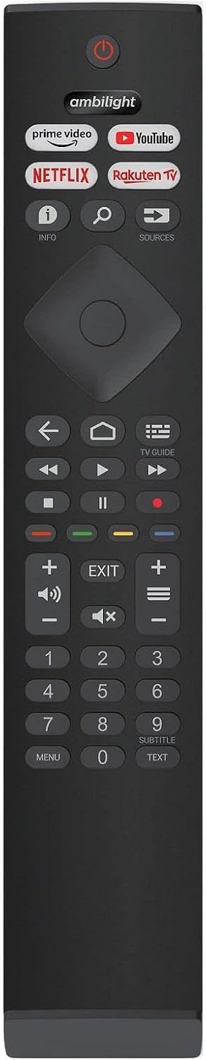 Philips LCD LED Android Smart TV için Uyumlu Evrensel Uzaktan Kumanda 65PUS8505/62, 65PUS8108/62, 70PUS8108/62, 75PUS8108/62, 75PUS8505/62, 65PML9507/12, 58PUS8506/62 [ Mikrofonsuz ]