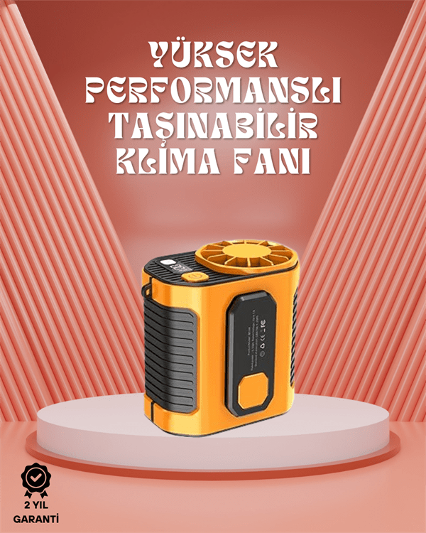 Sessiz Turbo Fan – Kamp, Spor, Ofis İçin Taşınabilir Mini Soğutucu