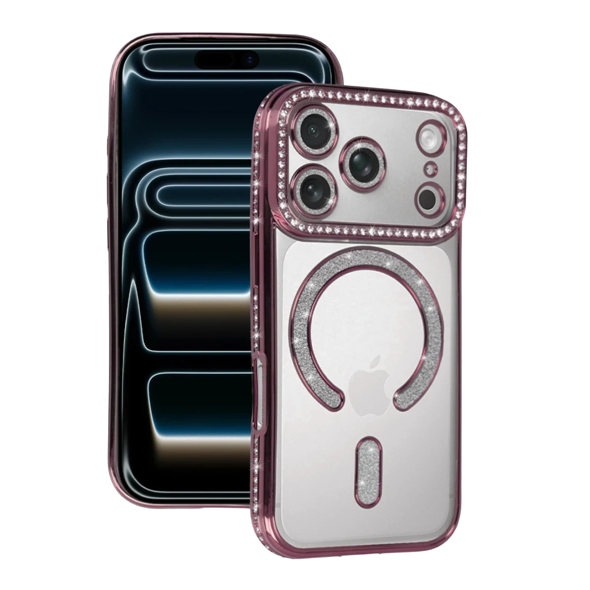 Apple iPhone 17 Pro Joke Simli Magneticsafe Kılıf - Pembe
