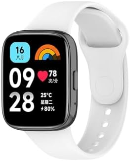 Xiaomi Redmi Watch 3 Active ile Uyumlu Klasik Zore Kordon – Beyaz