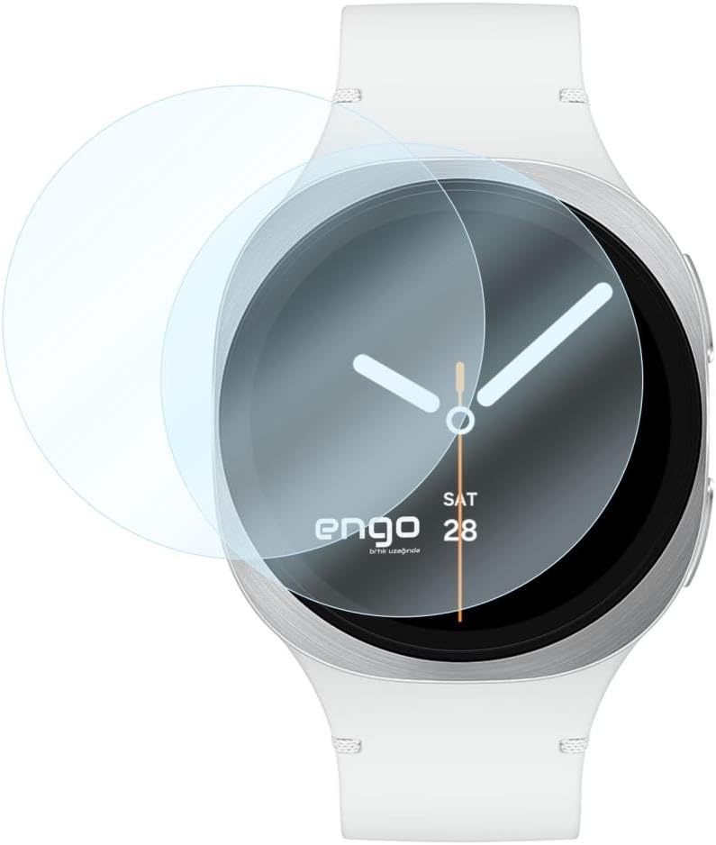 Samsung Galaxy Watch 8 40mm İle Uyumlu Ekran Koruyucu Çizilmeye Dayanıklı Akıllı Saat Koruması, 9H Temperli Kırılmaz Esnek Nano Cam, Hd Şeffaf 2 Adet
