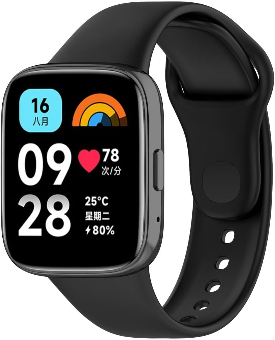 Xiaomi Redmi Watch 3 Active ile uyumlu Klasik Kordon-Siyah