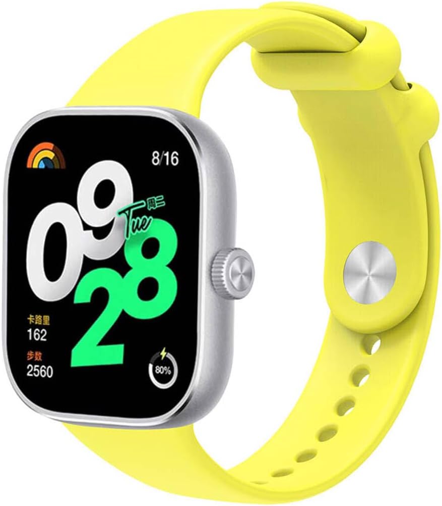 Xiaomi ile uyumlu Redmi Watch 4/5/6 - Smart Band 8 Pro / 9 Pro Kordon Spor Silikon Band Mix 109