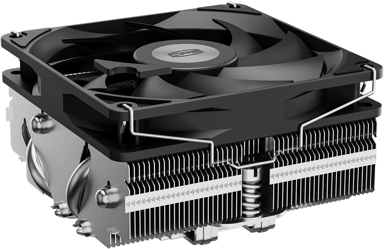 RC400-53mm Düşük Profil CPU Hava Soğutucu, 4 Borulu (AGHP Teknolojisi), 90 mm PWM Fan, 2700 RPM, AMD AM4/AM5 & Intel LGA1700/1851/1200/1151/1150 Uyumlu Siyah