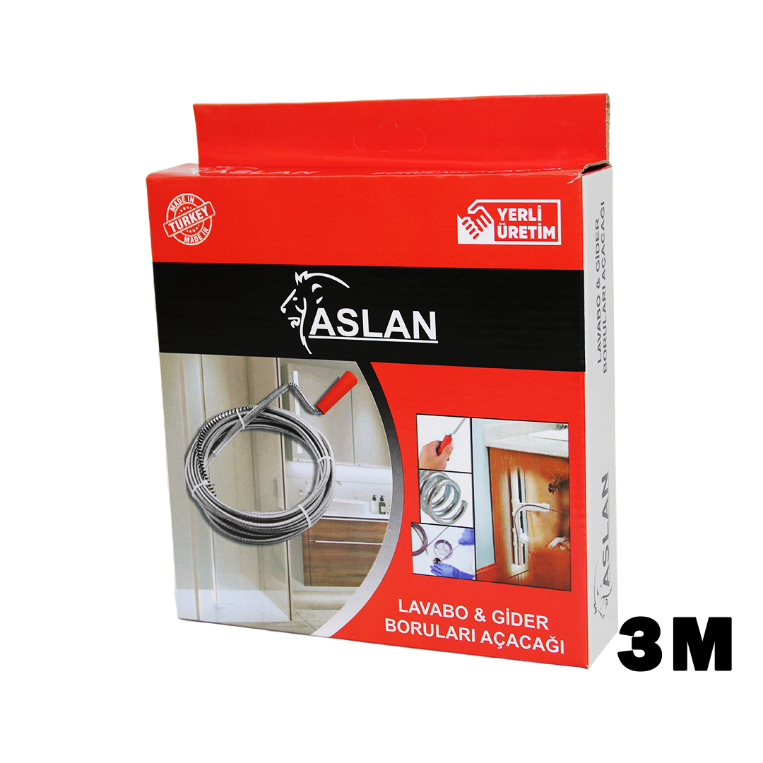 3MT X 6MM SUSTA SPRAL LAVABO - GİDER AÇAR