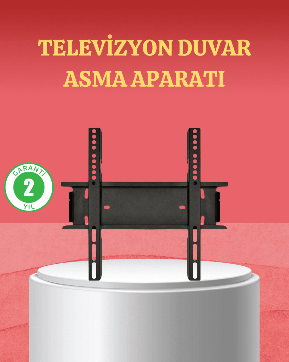 32-42 İnç TV Askı Aparatı Kolay Kurulum Düz ve Kompakt Tasarım