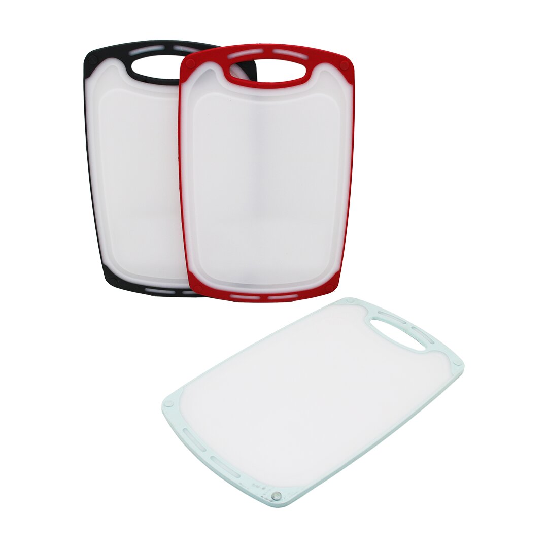 40X24CM BÜYÜK PLASTİK KESİM PANOSU KAYMAZ SİLİKON KENARLIK - 10MM KALINLIK