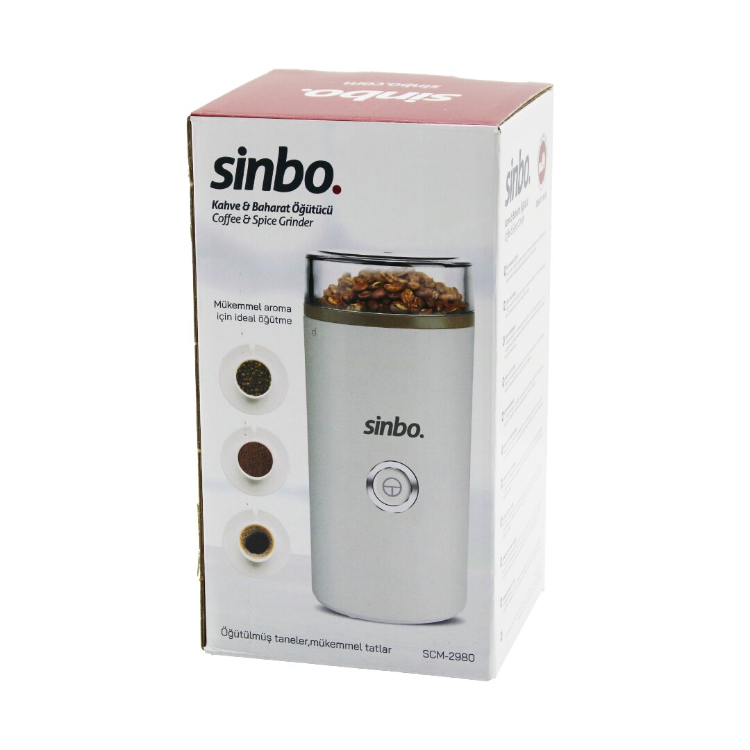KAHVE - BAHARAT ÖĞÜTÜCÜ MAKİNE 2 BIÇAKLI ÇELİK ÖĞÜTME HAZNESİ 70GR ÖĞÜTME AC MOTOR=180W SCM-2980
