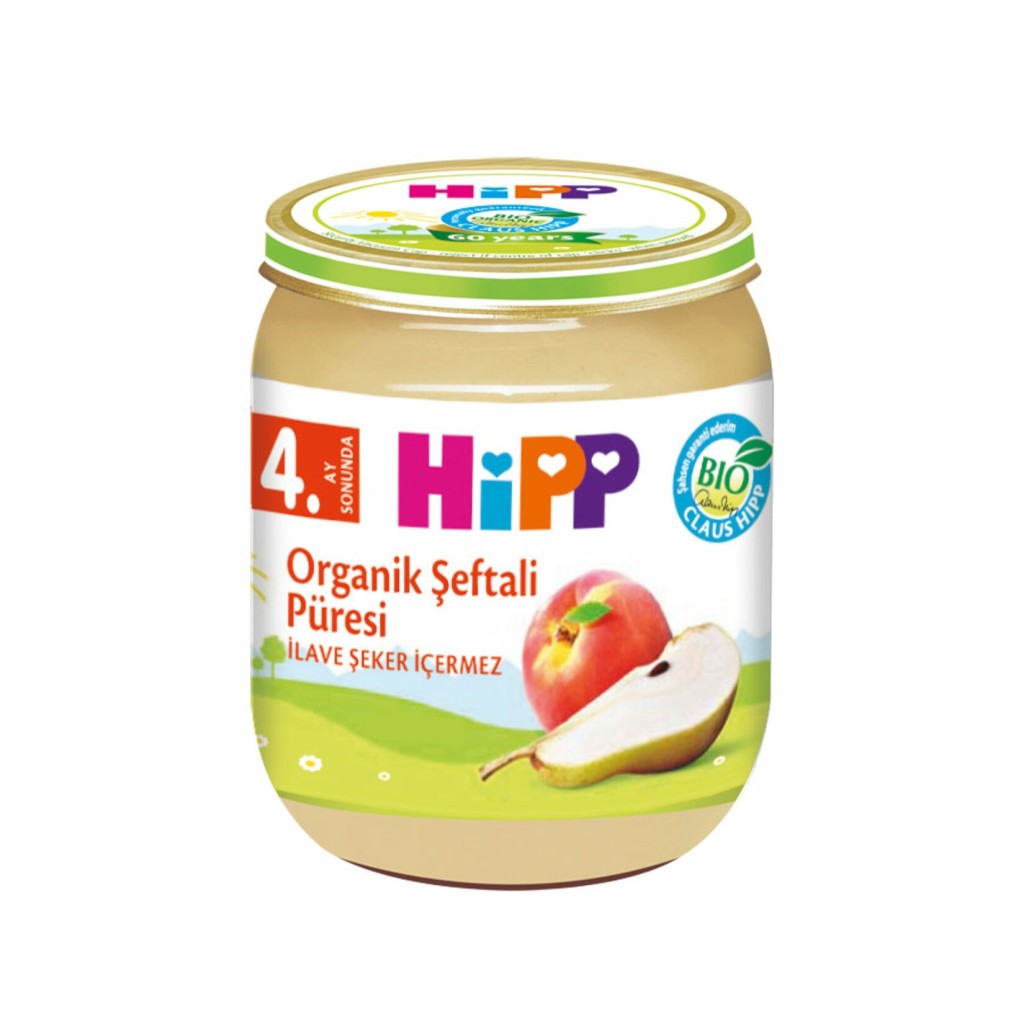 Organik Armut Şeftali Püresi 125 Gr